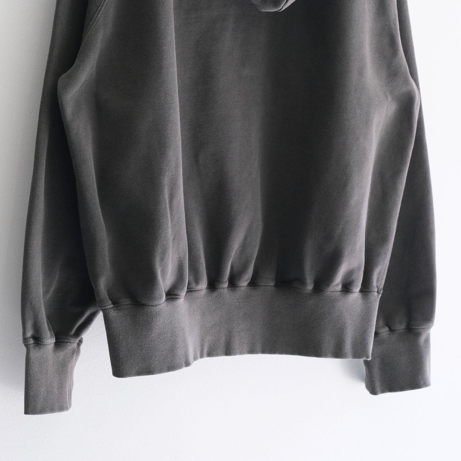 Processed Half-Zip Sweat Hoodie（Gray）
