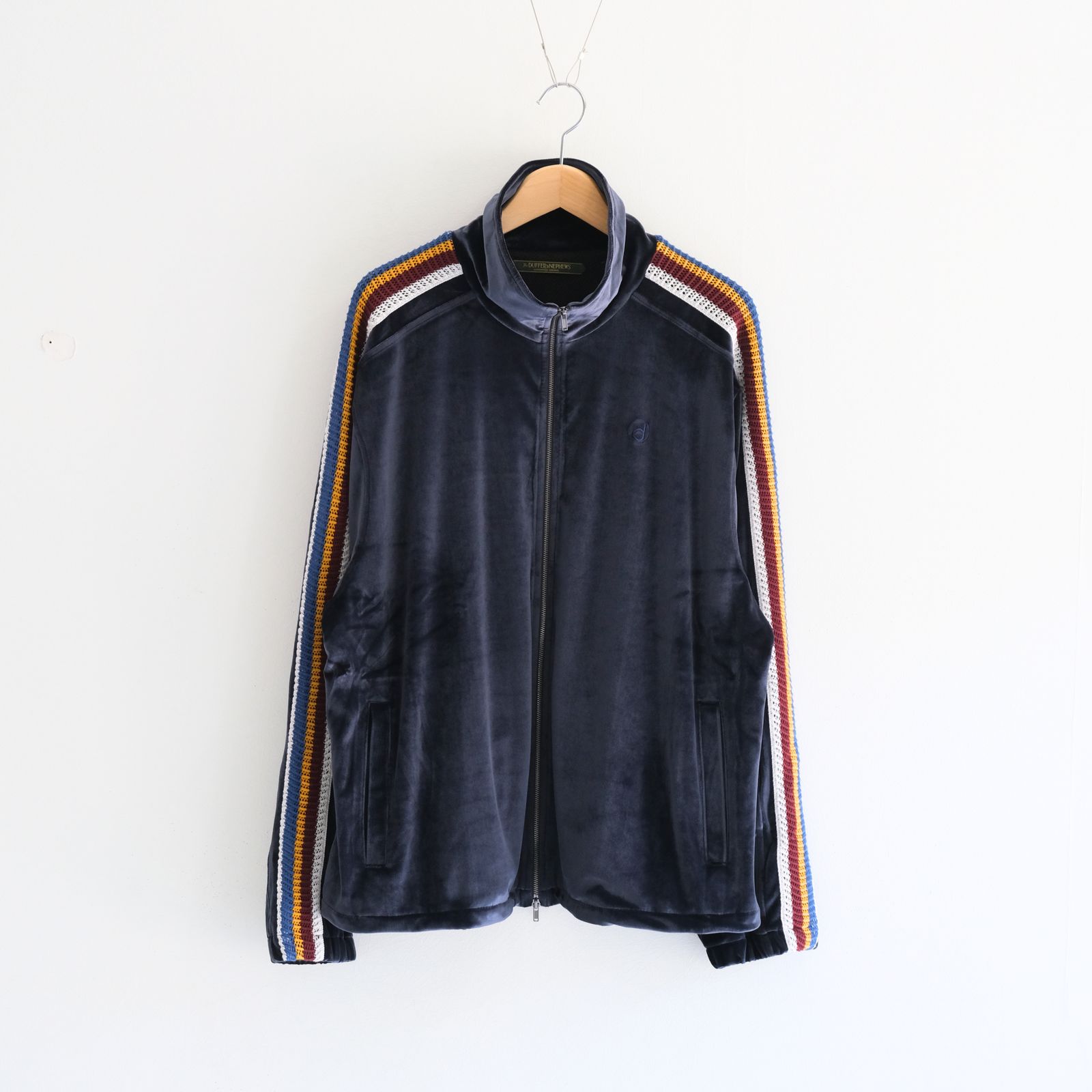 VELOUR TRACK JACKET（NAVY）