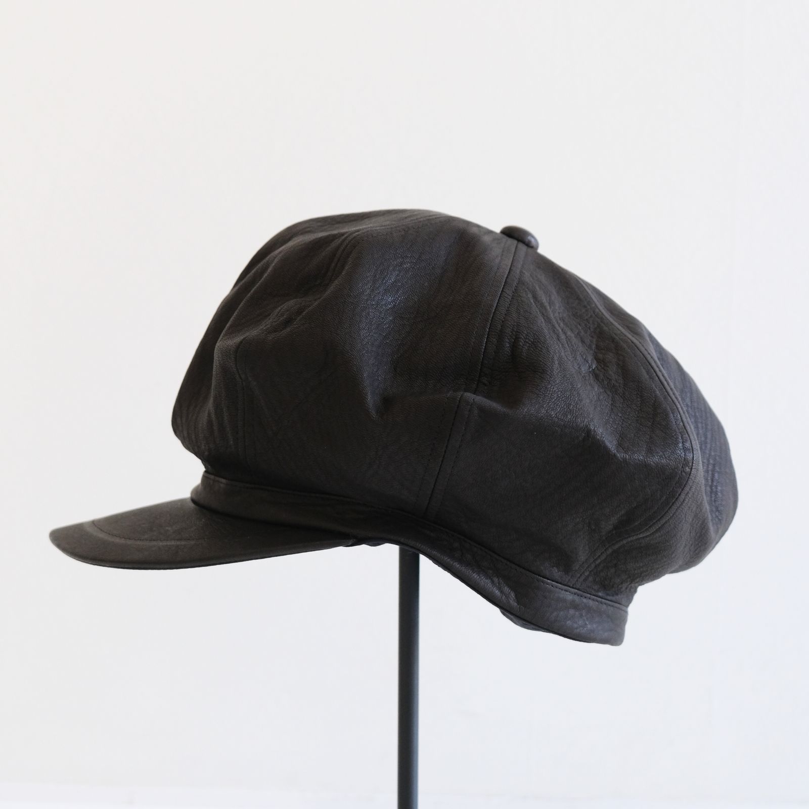 NEWSBOY HAT / キャスケット / ディアスキン /  BLACK