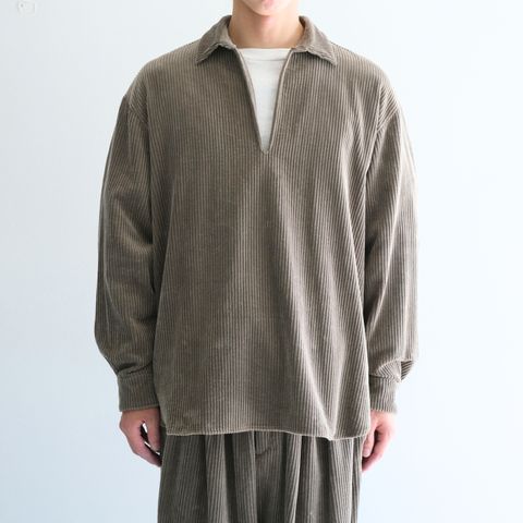 【残り1点】Corduroy Skipper Shirts（Beige）