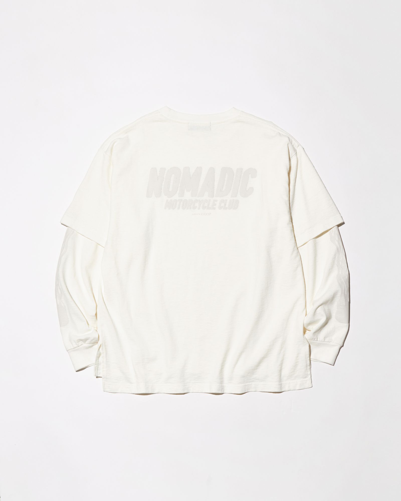 MC LAYERED LS TEE / ロングスリーブ / レイヤード / プリント /  OFF WHITE