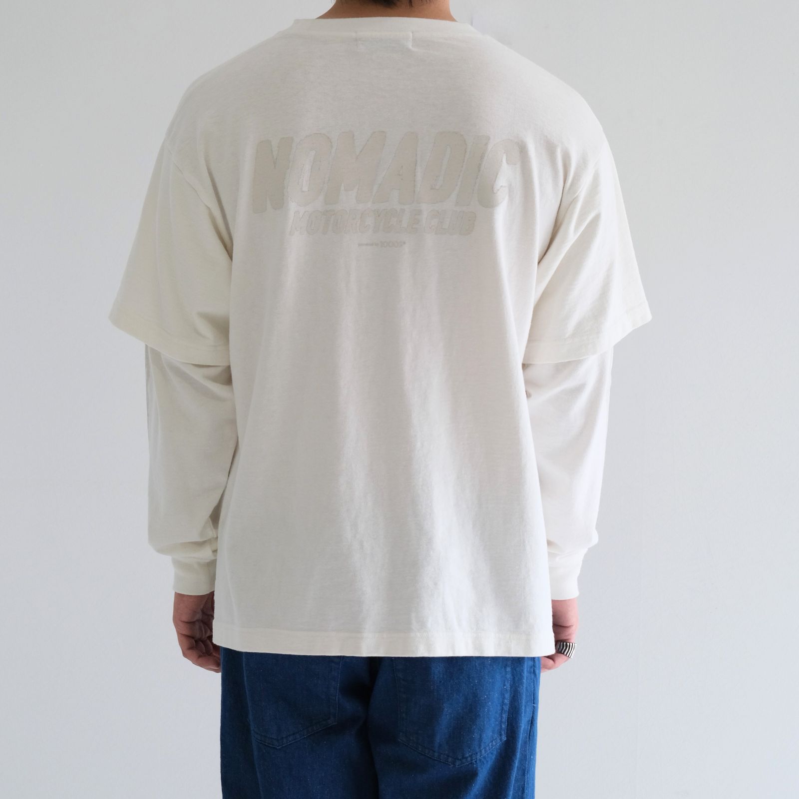 MC LAYERED LS TEE / ロングスリーブ / レイヤード / プリント /  OFF WHITE