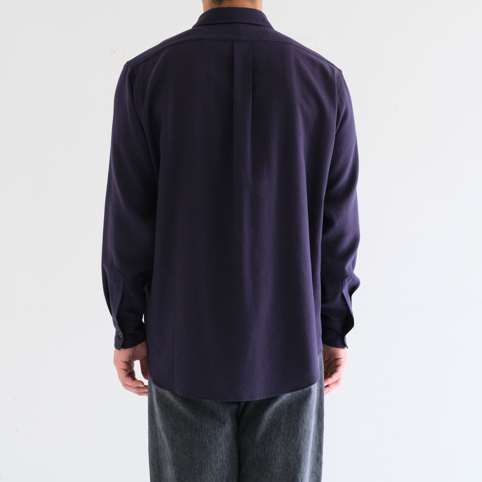 RAYON LINEN CHECK SHIRT / シャツ / チェック / BLUE・BROWN