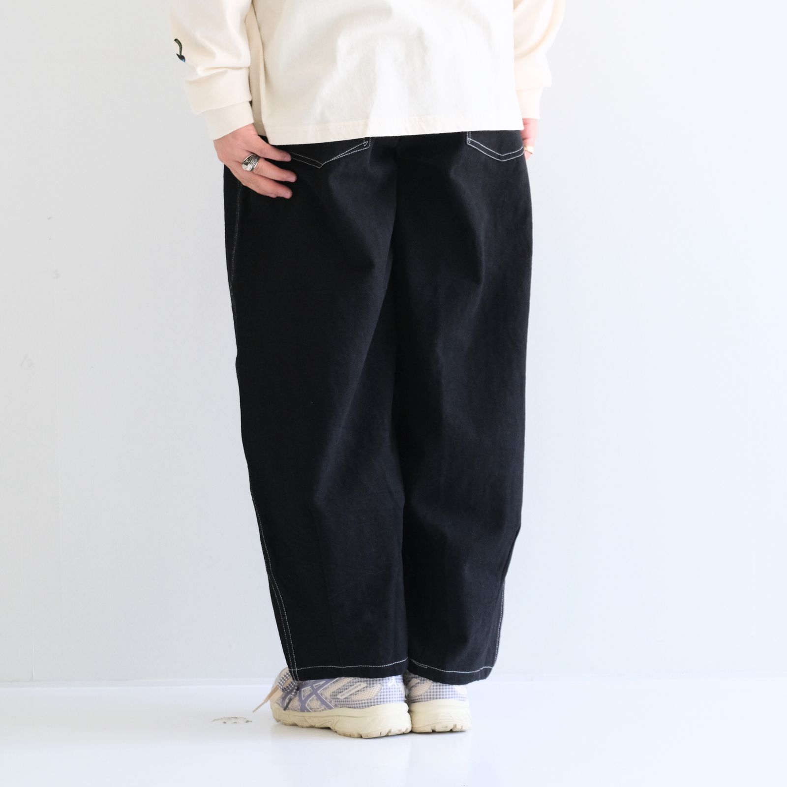 LUSH PANTS / パンツ / キャンバス地 / オーガニックコットン / BLACK