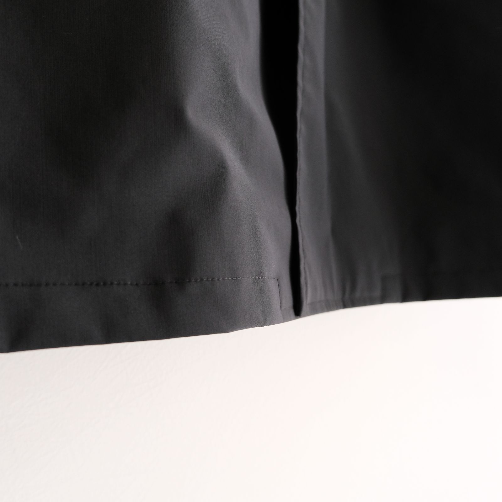 WATER RESISTANT WOOL BALMACAAN COAT（BLACK）