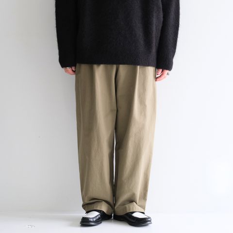 Logic Pleat Pant / ロジックプリーツパンツ（Olive）