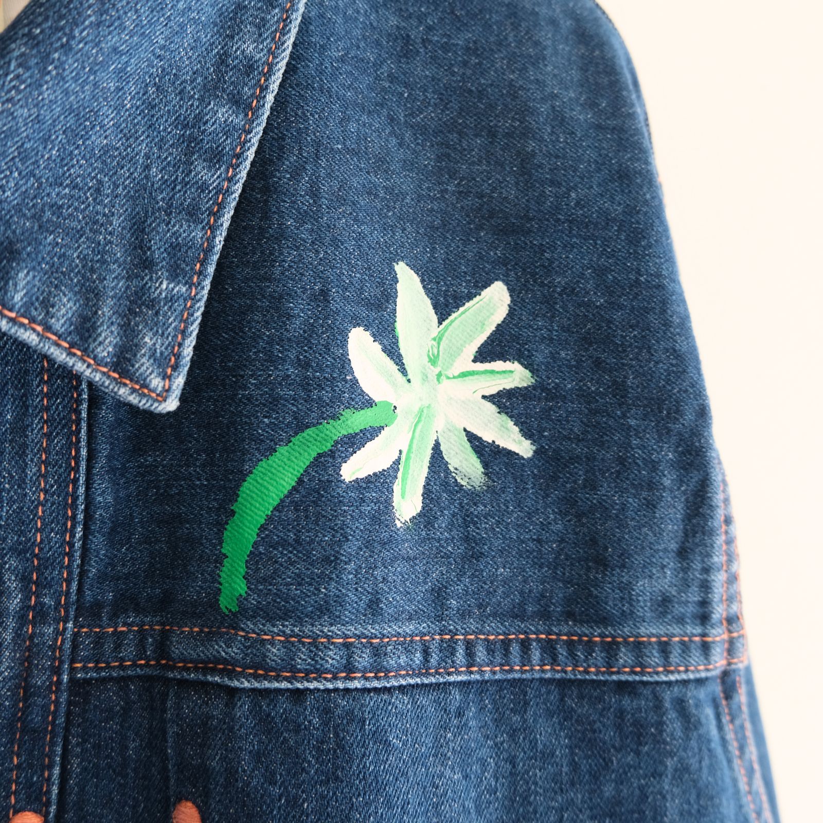 "ROEBUCK" Type-50s Hand Painted Jacket feat. MIO YAMAMOTO / 「ROEBUCK」タイプ50s ハンドペイントジャケット feat. ミオ ヤマモト（BLUE）