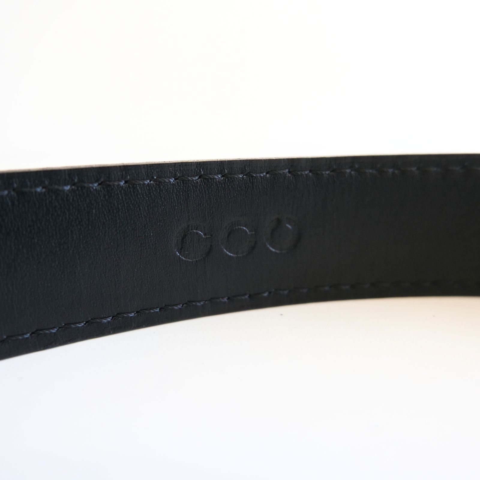 【残り1点】SLIDE BUCKLE BELT（BLACK (GOLD) ）
