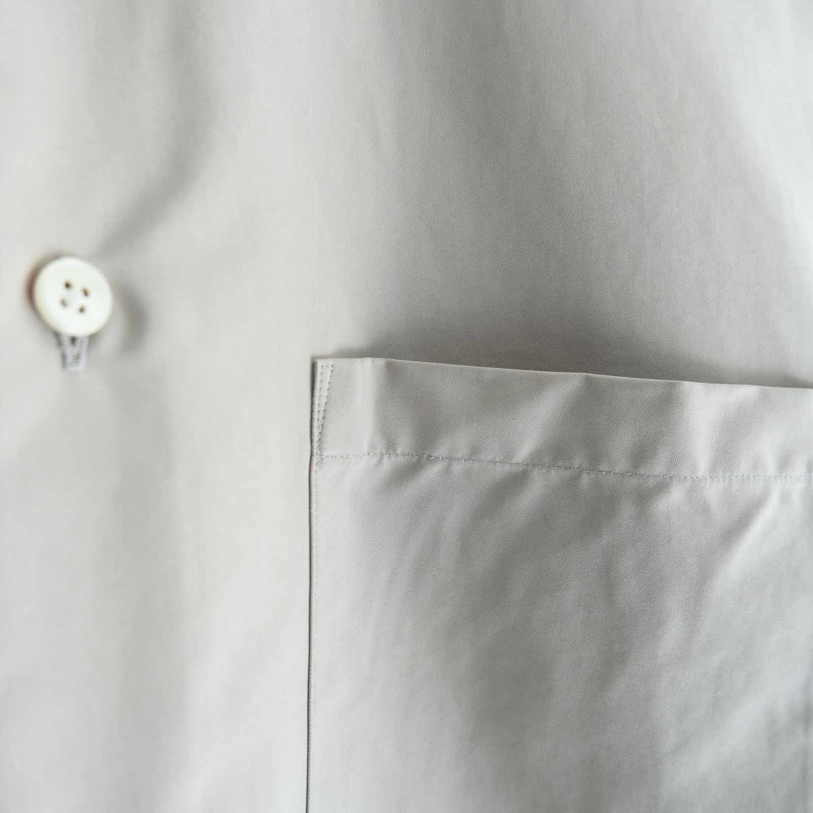Peach back twill - Rob / シャツ / ポリエステル / ナイロン / Oyster beige