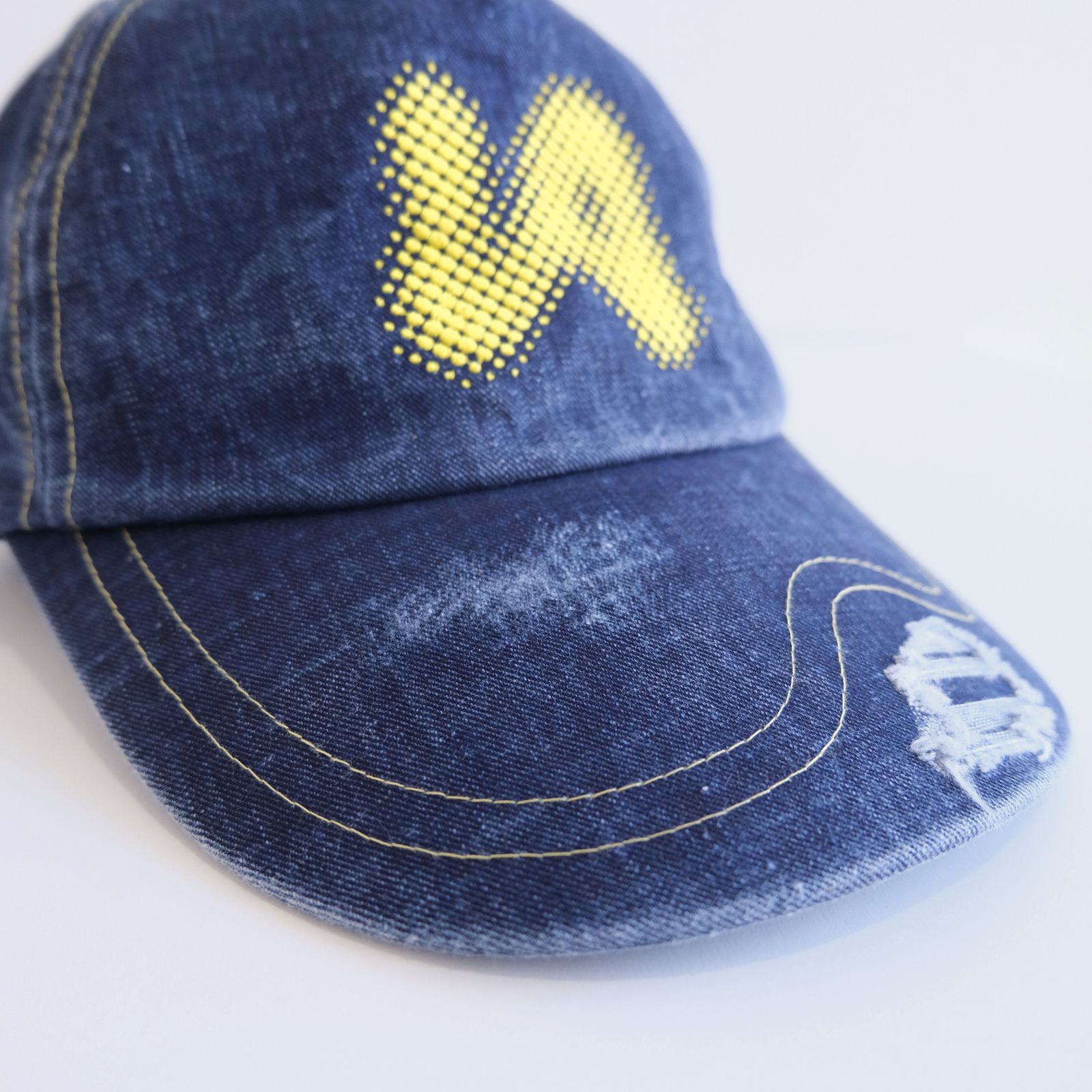Logo Cap / デニム / キャップ / ダメージ加工 / Indigo