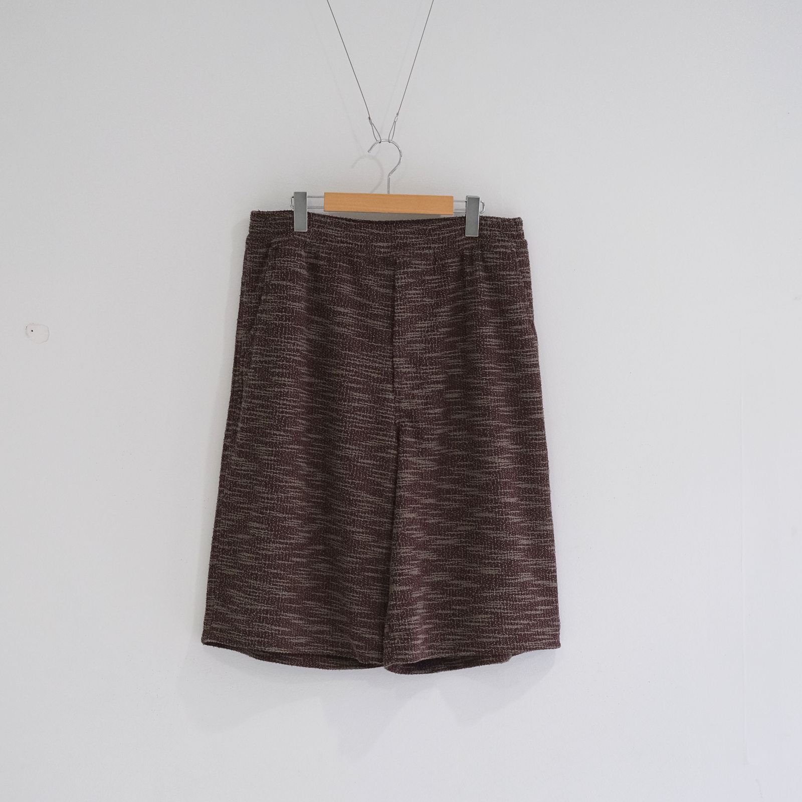 SAPINO JACQUARD WIDE SHORT / ショーツ / BURGUNDY
