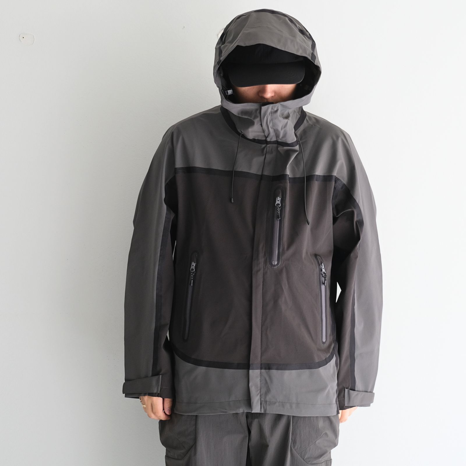 TAPED SEAM WATER PROOF JACKET / シェルジャケット / ブラック