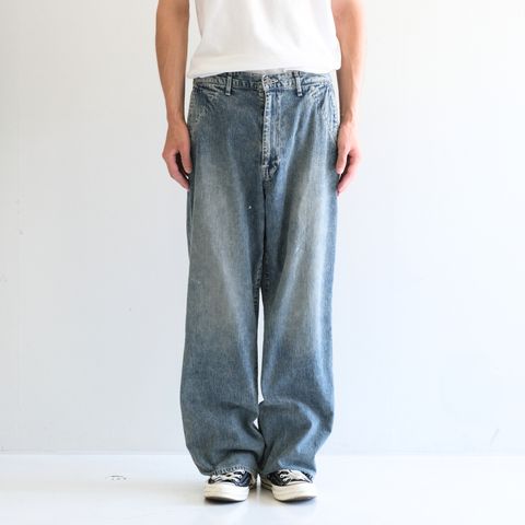 FADED LIGHT DENIM WORK PANTS（FADED BLUE）