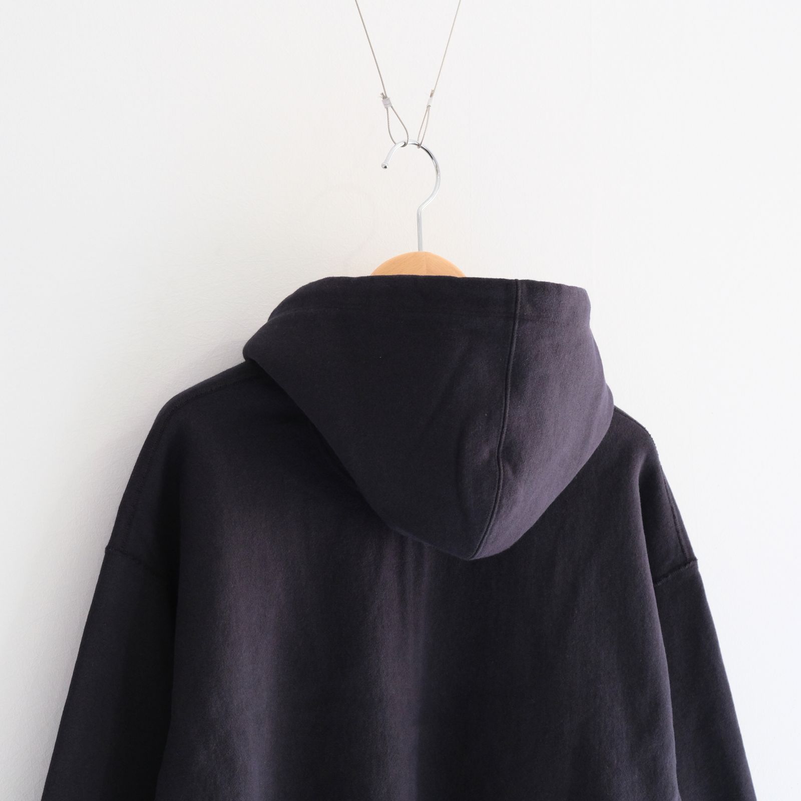 ZIP UP PARKA / ジップアップパーカー / BLACK