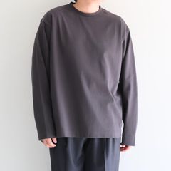 Basis L/S Tee / ベーシック長袖Tシャツ（GRAPHITE）