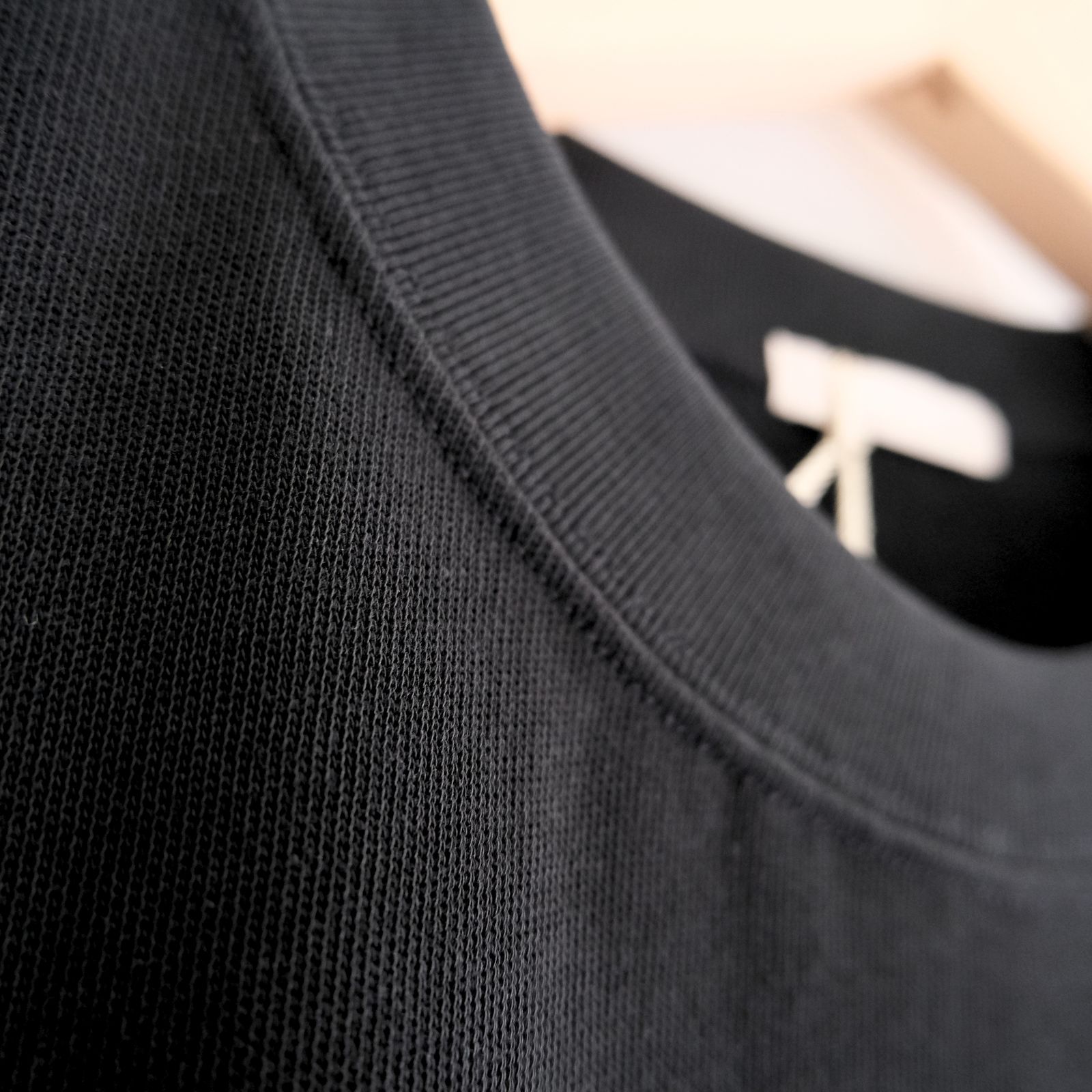SOFT DRY SHORT LOOP TERRY SWEAT TEE （BLACK）