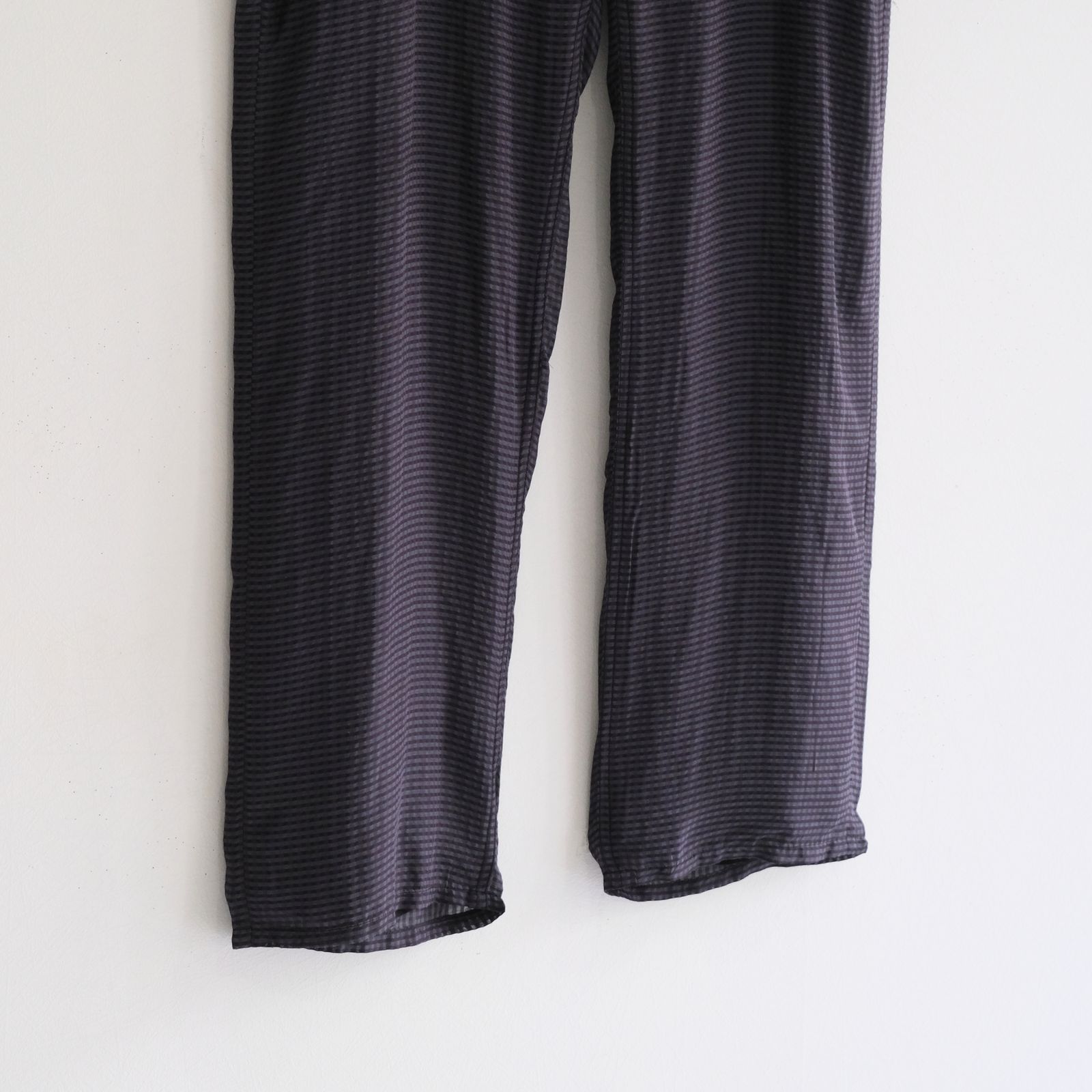 Lee / SEVEN BY SEVEN  / SHEER COWBOY PANT ‐Gingham Check Indian fabric‐ （Navy）