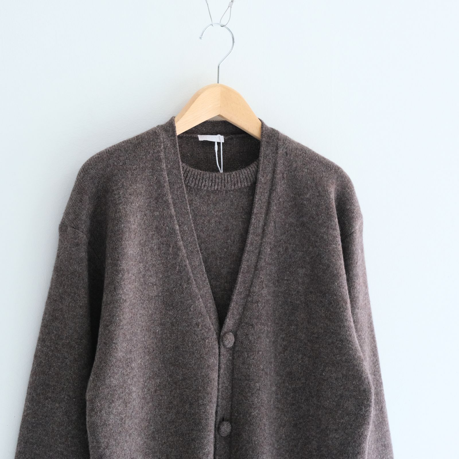 ALPACA ENSEMBLE KINT PULLOVER / ニット / アルパカ / ウール / BROWN
