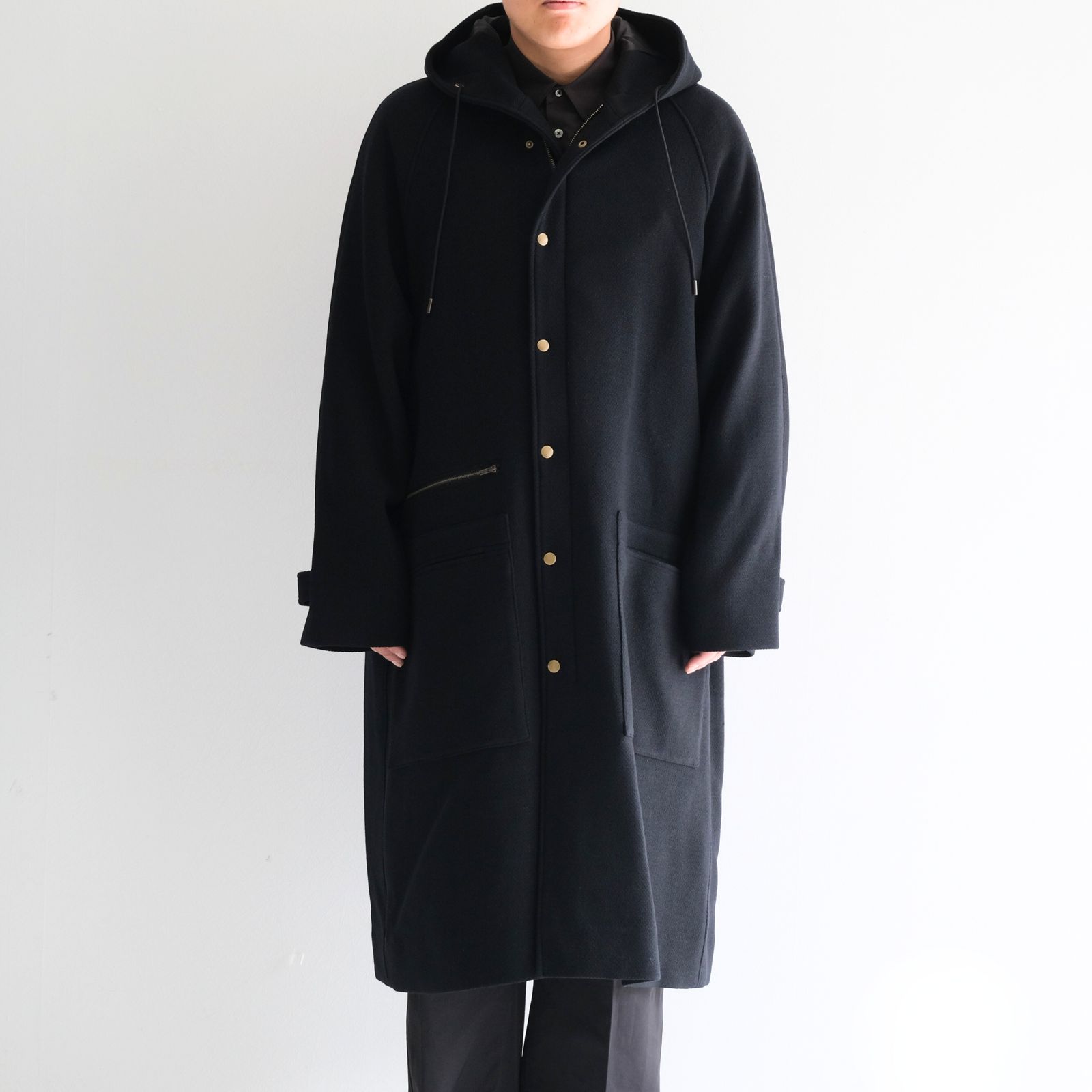 Lambs tweed - Gerrard / コート / ウール / ラム / Lamp Black