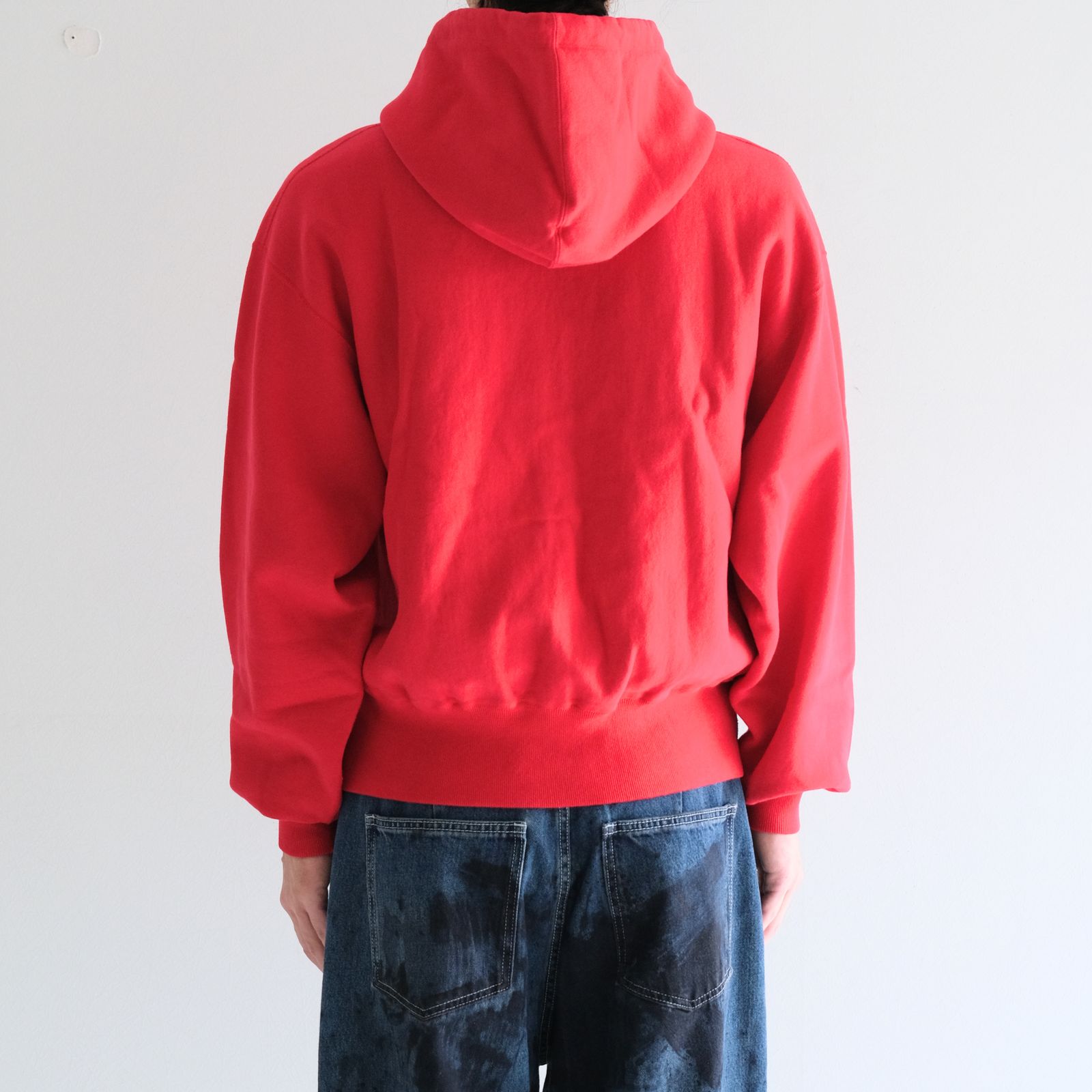 【残り1点】ZIP UP PARKA / ジップアップパーカー / RED