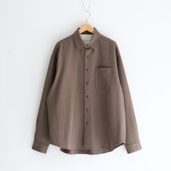 MERELY US LAZY OVERSHIRT / シャツ / 長袖 / DARK TAUPE
