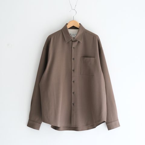 MERELY US LAZY OVERSHIRT / シャツ / 長袖 / DARK TAUPE
