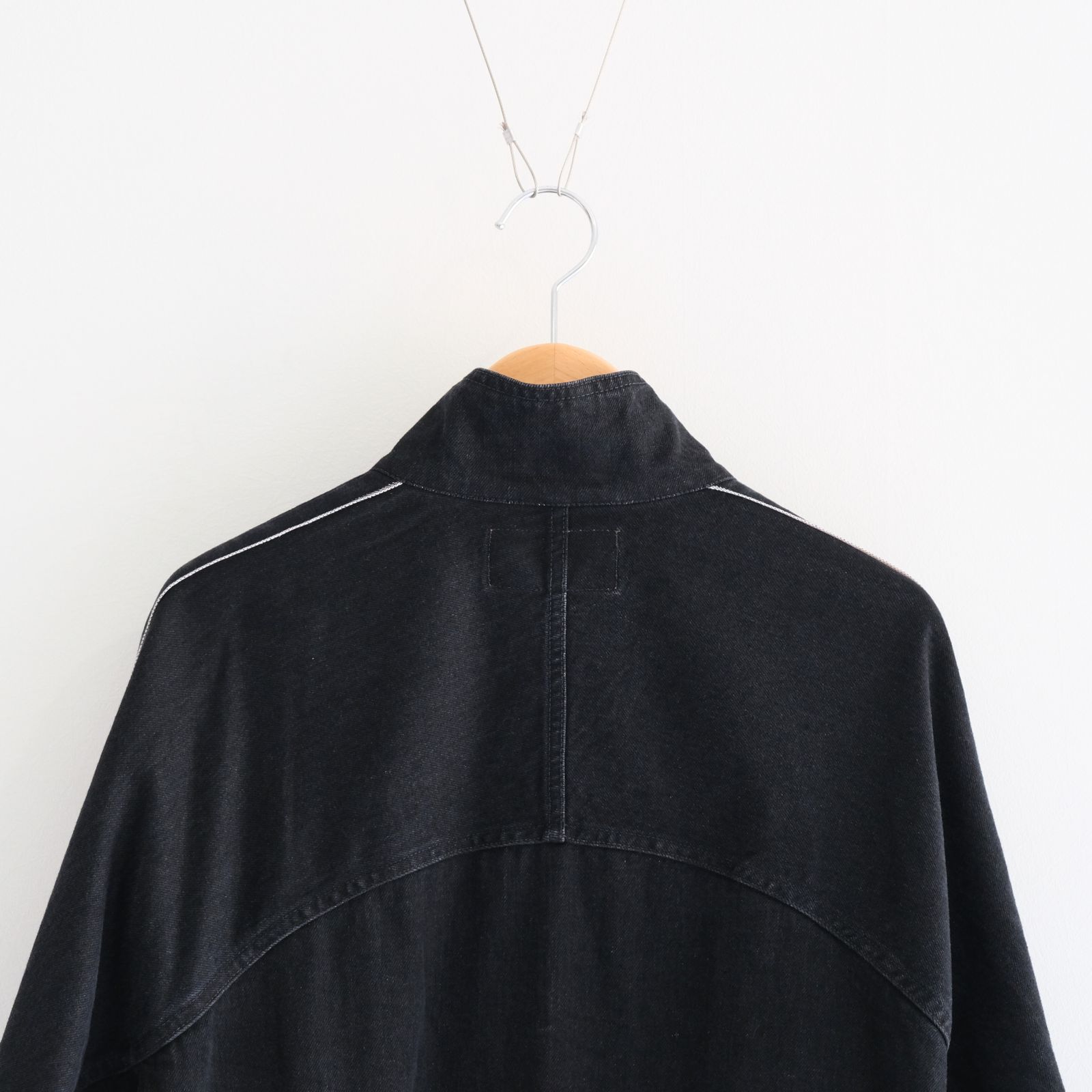 SELVAGE DENIM TRUCK JACKET / トラックジャケット / デニム / セルヴィッチ / BLACK WASH