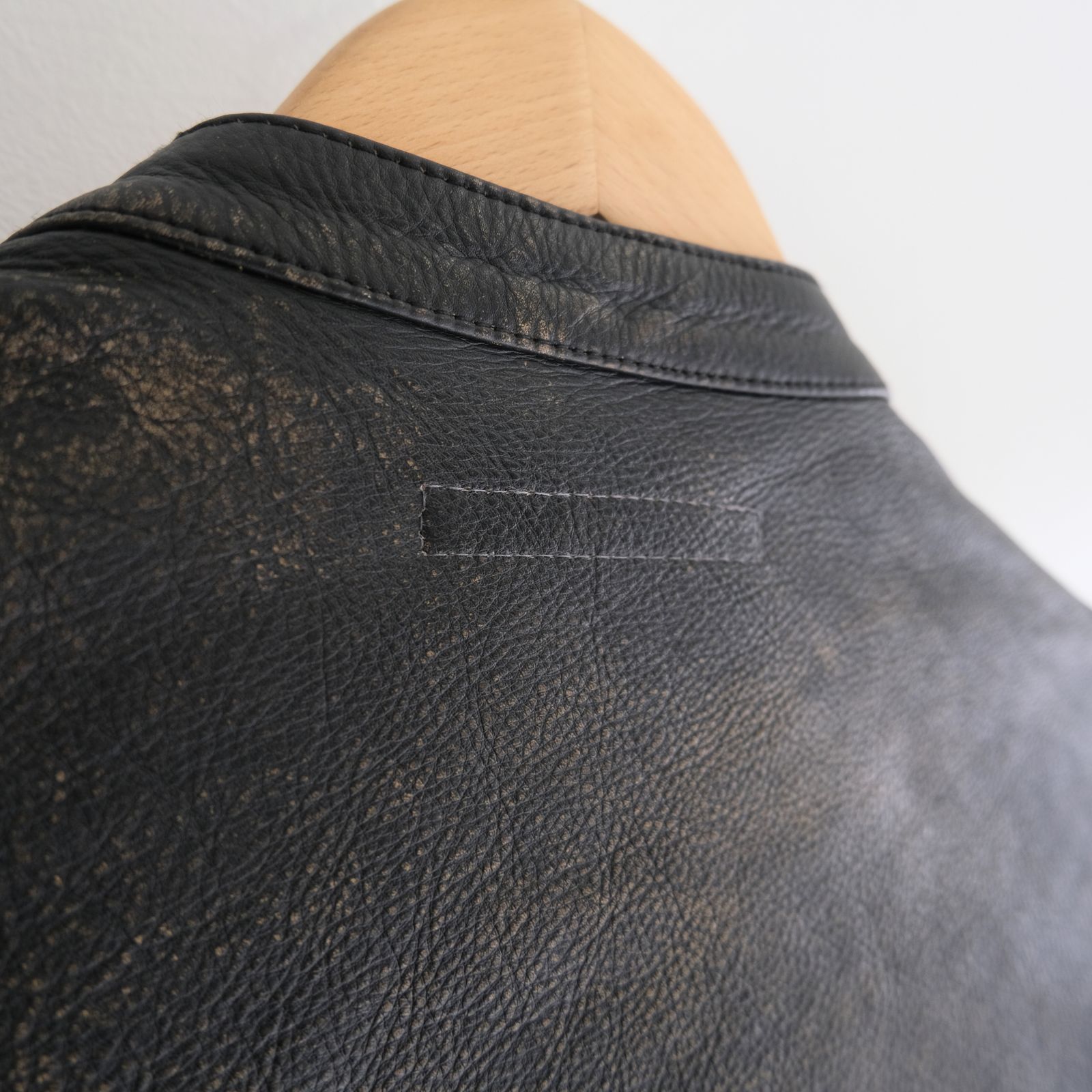 LEATHER RIDERS JACKET ‐Cow Heavy Vintage finish‐ / ジャケット / レザージャケット /  ライダースジャケット / Cow leather / 牛革 / Black