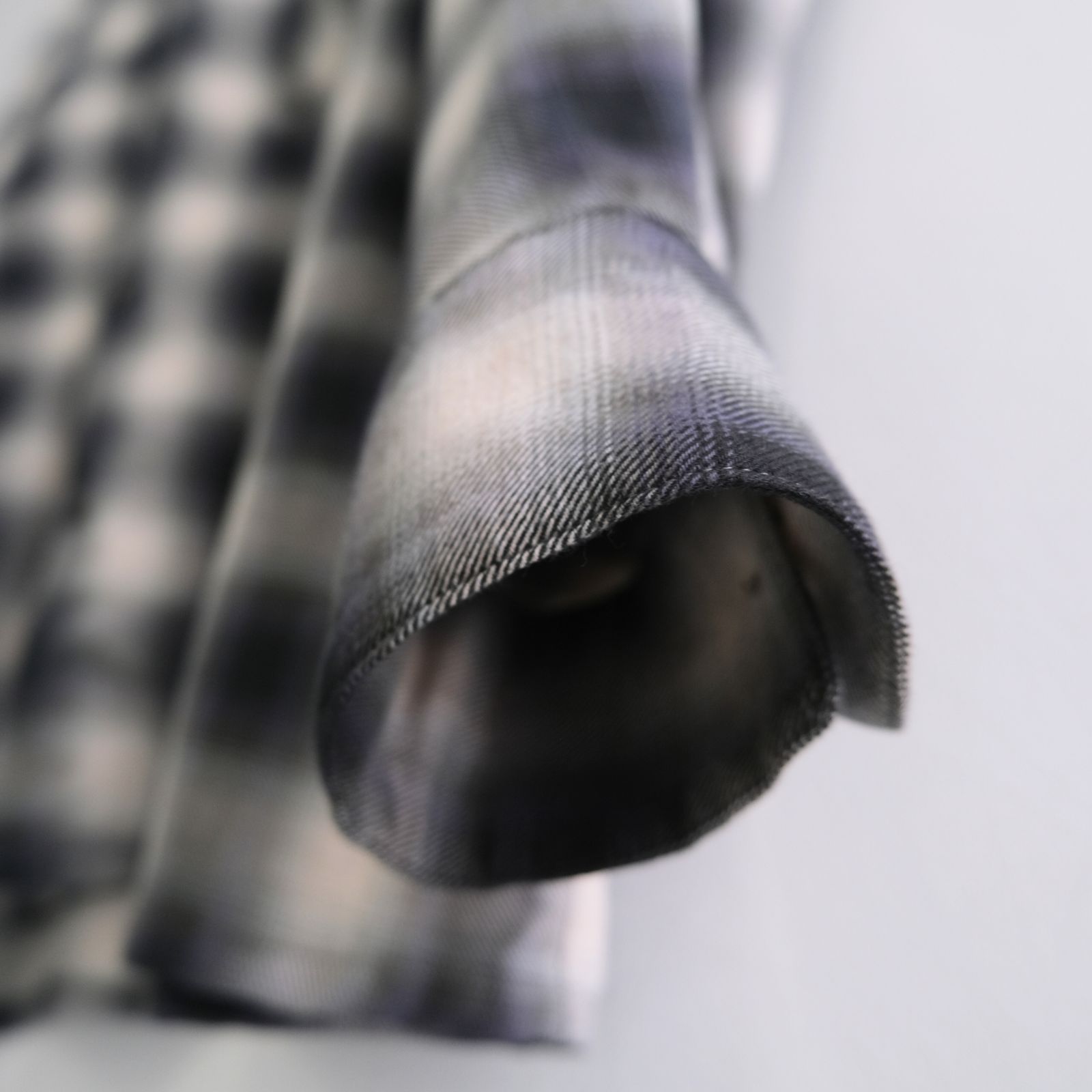 OMBRE CHECK OPEN COLLAR SHIRTS ‐Cotton Yak‐ / シャツ / チェックシャツ / オンブレチェック / Check