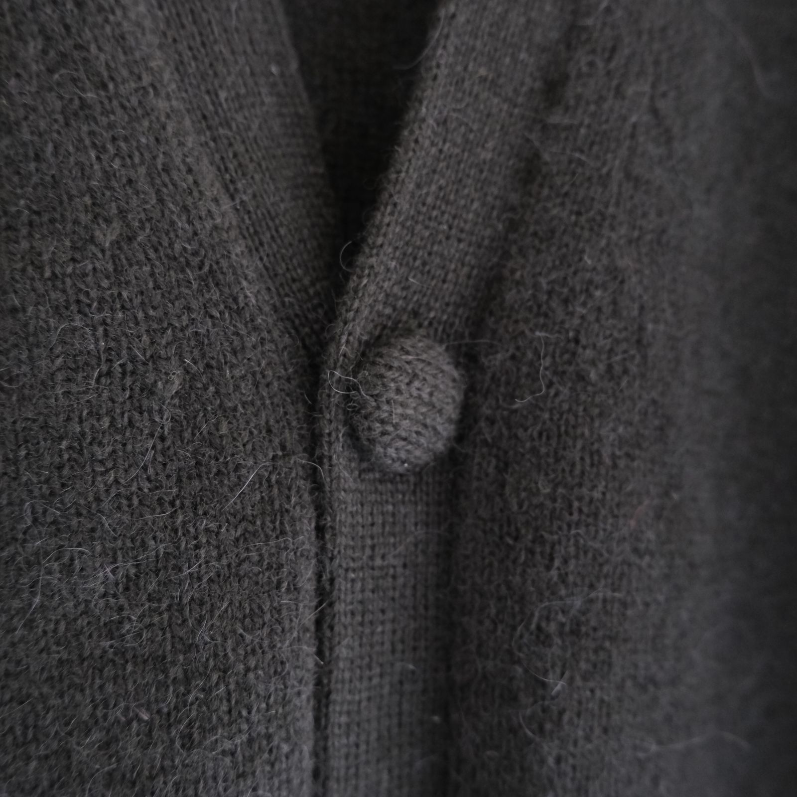 ALPACA ENSEMBLE KINT PULLOVER / ニット / アルパカ / ウール / BLACK