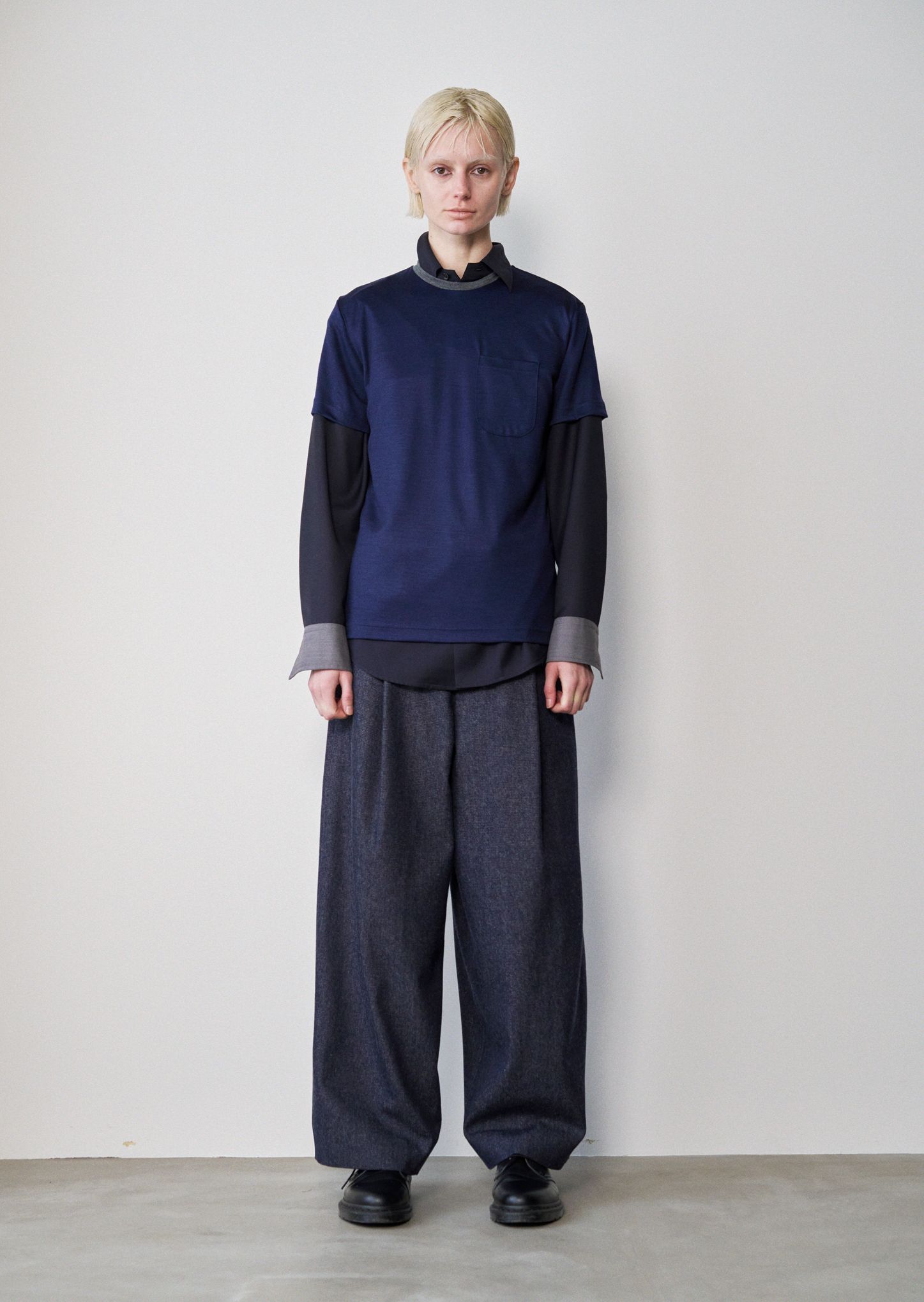 【入荷時期：2026年8-9月頃】Tucked Wide Trousers / タクト ワイド トラウザー（Indigo）