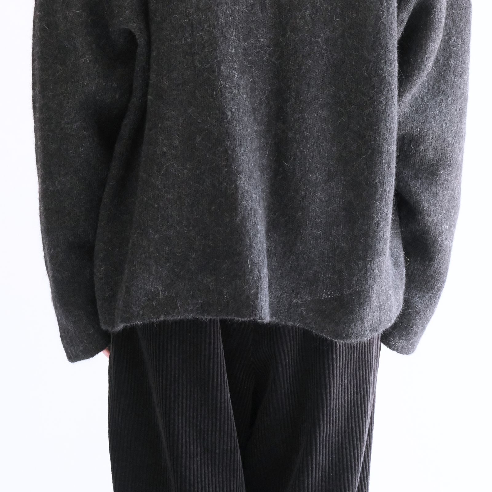 【残り1点】Kid Mohair Knit Shirts（Black）
