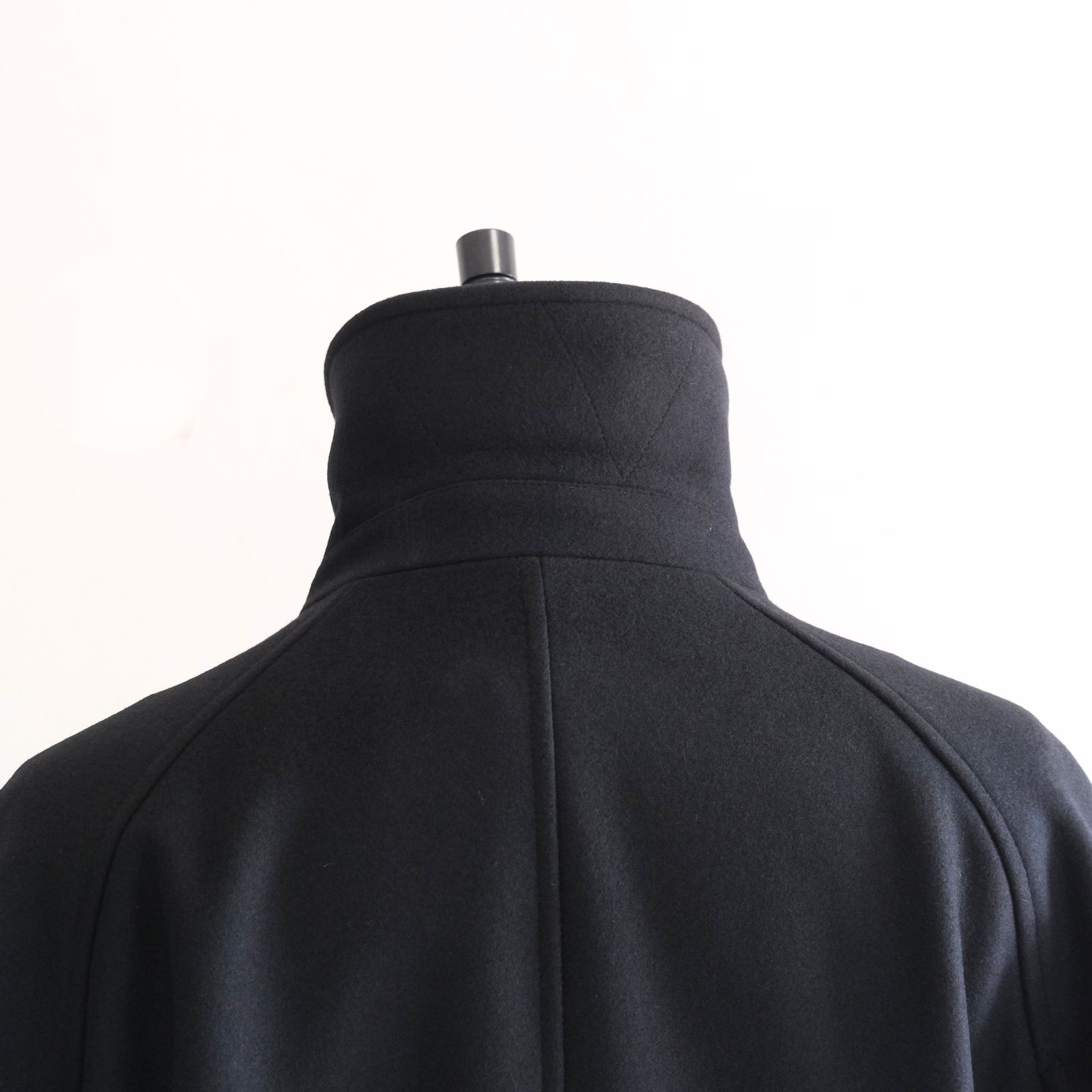 【残り1点】Wool Raglan Pea Coat（Black）