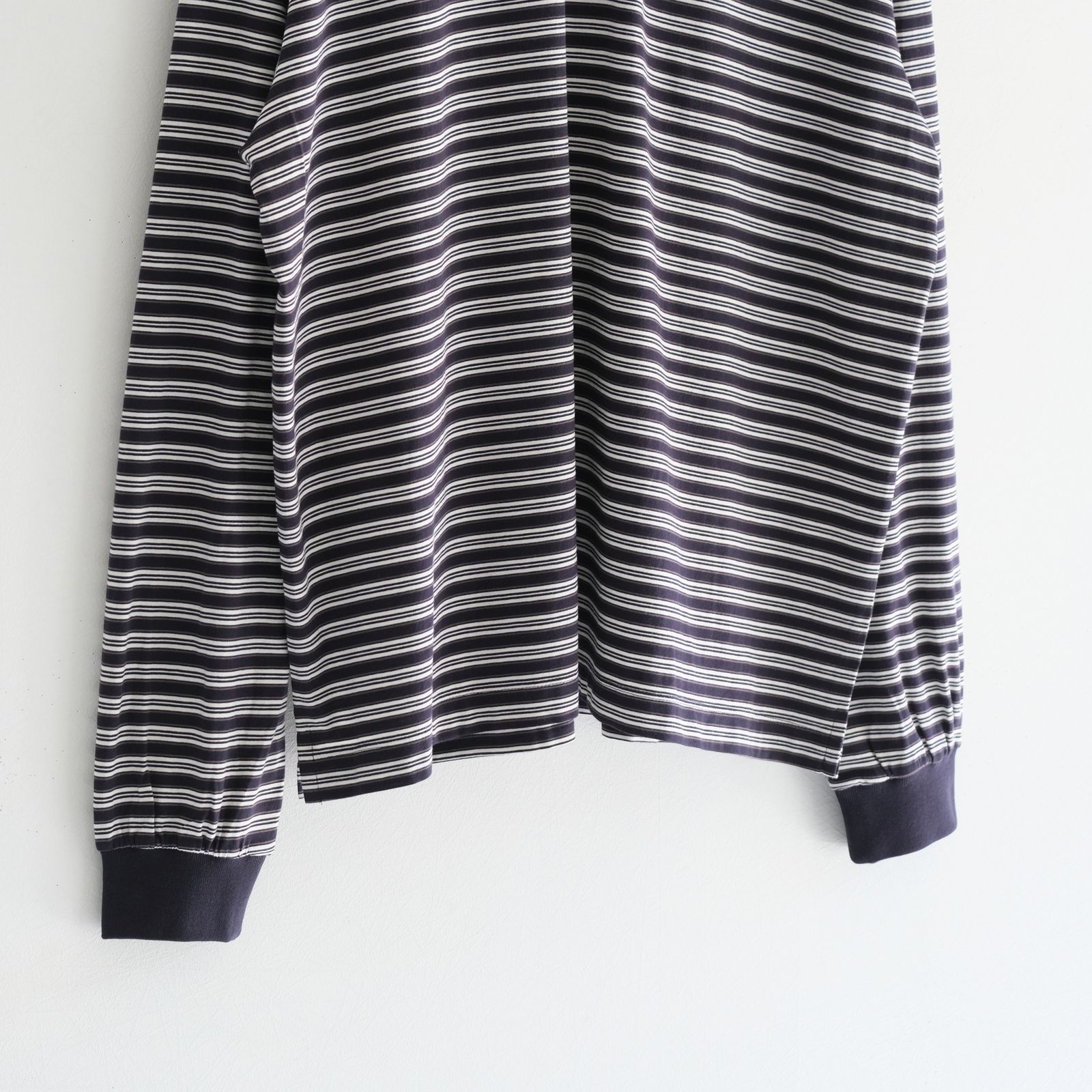 Brief Stripe Rugby TEE / ブリーフストライプラグビーTシャツ（NAVY）