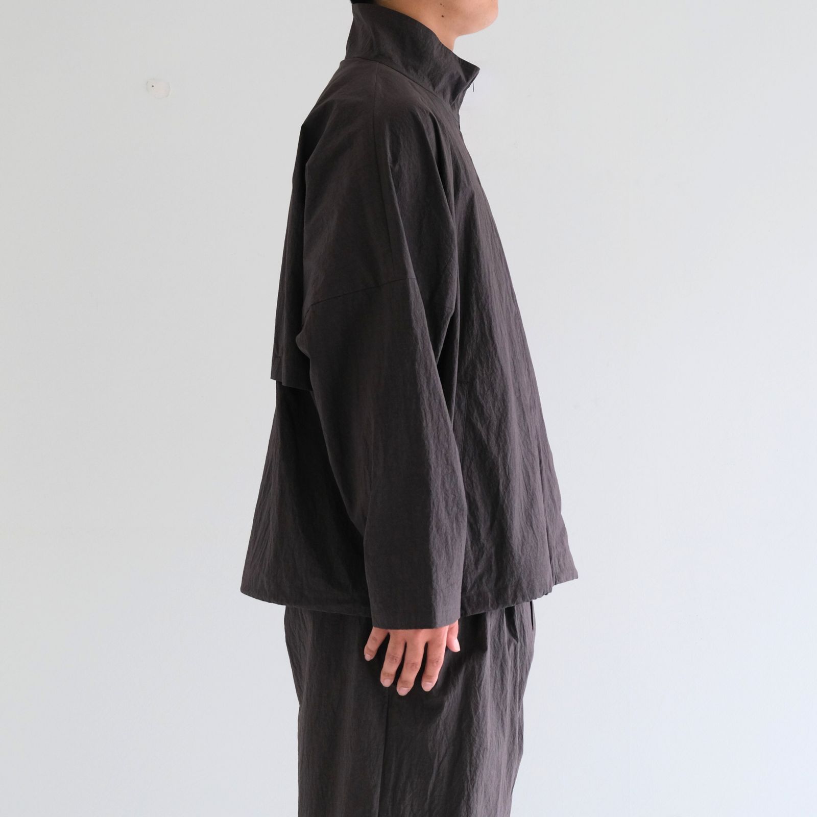 COTTON NYLON TRACK JACKET / トラックジャケット / コットンナイロン / TAUPE