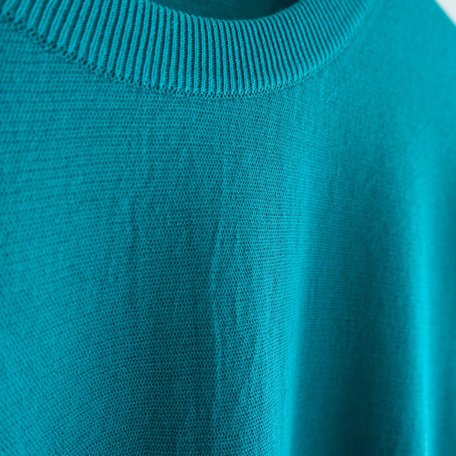 TWISTED COTTON KNIT PULLOVER / ニット / コットン / PEACOCK GREEN