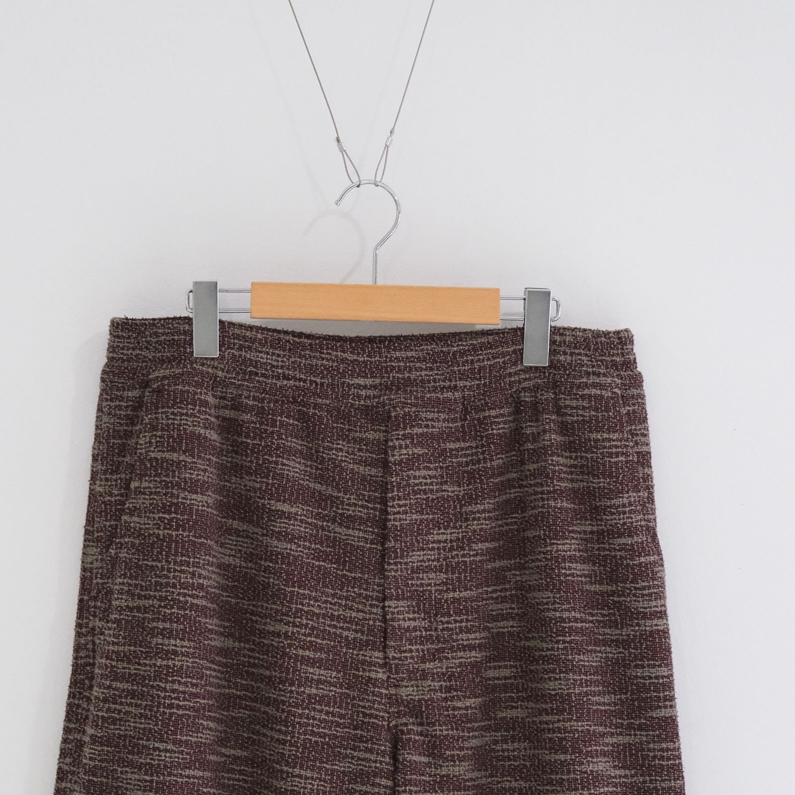 SAPINO JACQUARD WIDE SHORT / ショーツ / BURGUNDY