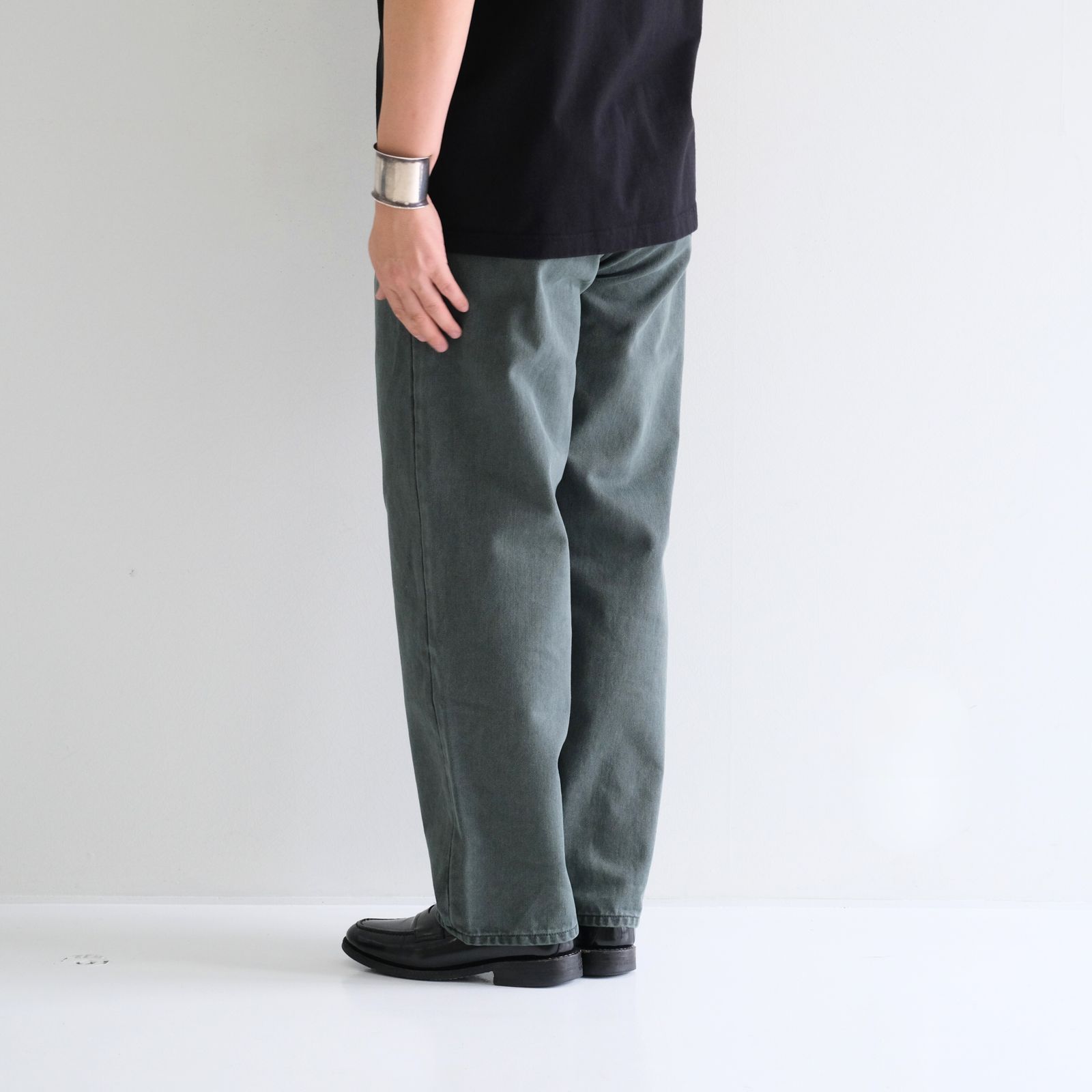 LOOSE FIT PIGMENT DYE 5P JEAN / デニム /  IVY GREEN / PIGMENT