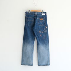 "JUDE Ⅱ" HIPPIE New Standard Straight by 66 Selvedge Denim / デニム / 刺繍 / CRASH BLUE