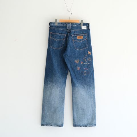 "JUDE Ⅱ" HIPPIE New Standard Straight by 66 Selvedge Denim / デニム / 刺繍 / CRASH BLUE