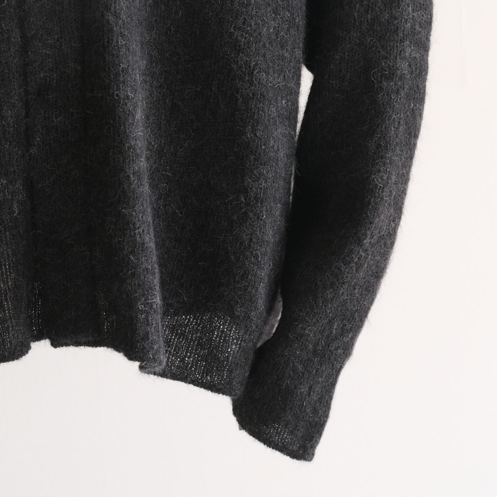 【残り1点】Kid Mohair Knit Shirts（Black）