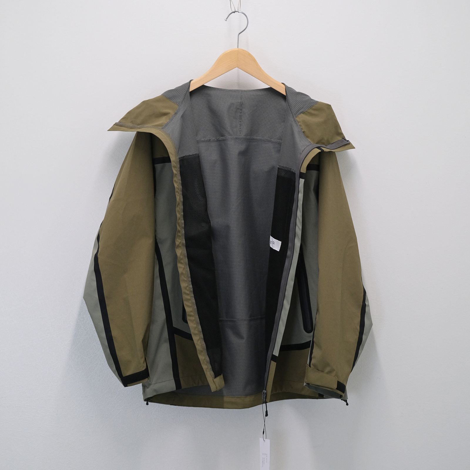 TAPED SEAM WATER PROOF JACKET / シェルジャケット / ミリタリーグレー