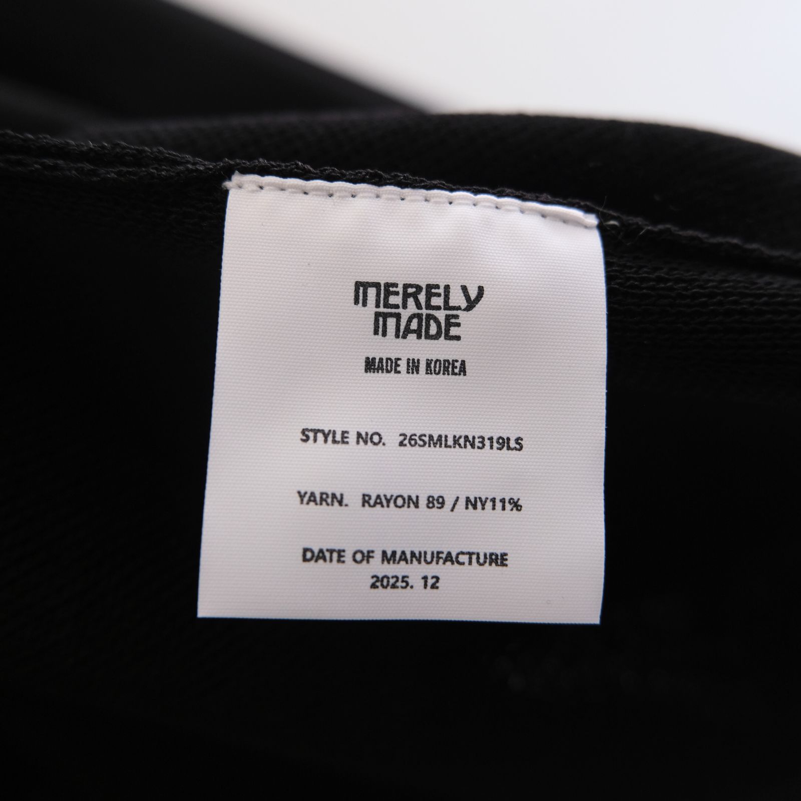 PREMIUM WIDE SLEEVE ‘SEUNGMU’ KNIT / ニット / INK BLACK