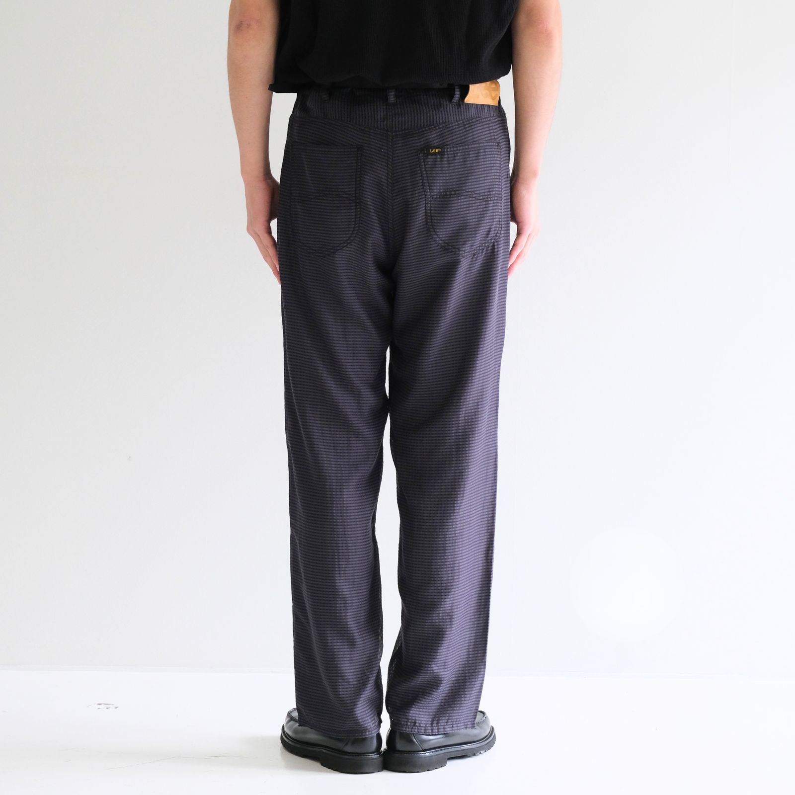 Lee / SEVEN BY SEVEN  / SHEER COWBOY PANT ‐Gingham Check Indian fabric‐ （Navy）