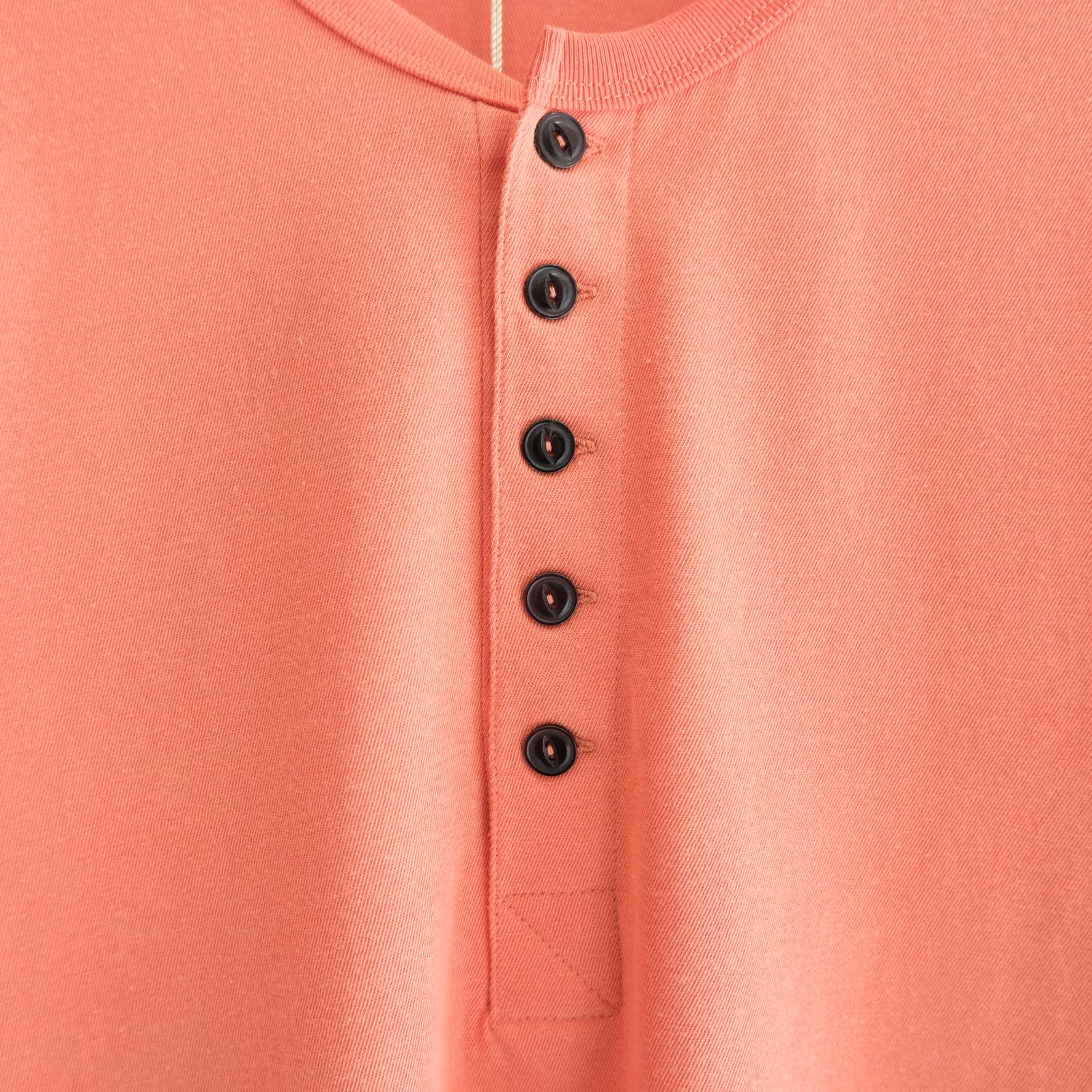 FADED TWIST TENJIKU HENLEY-NECK TOP / ヘンリーネック / ロンT / ORANGE