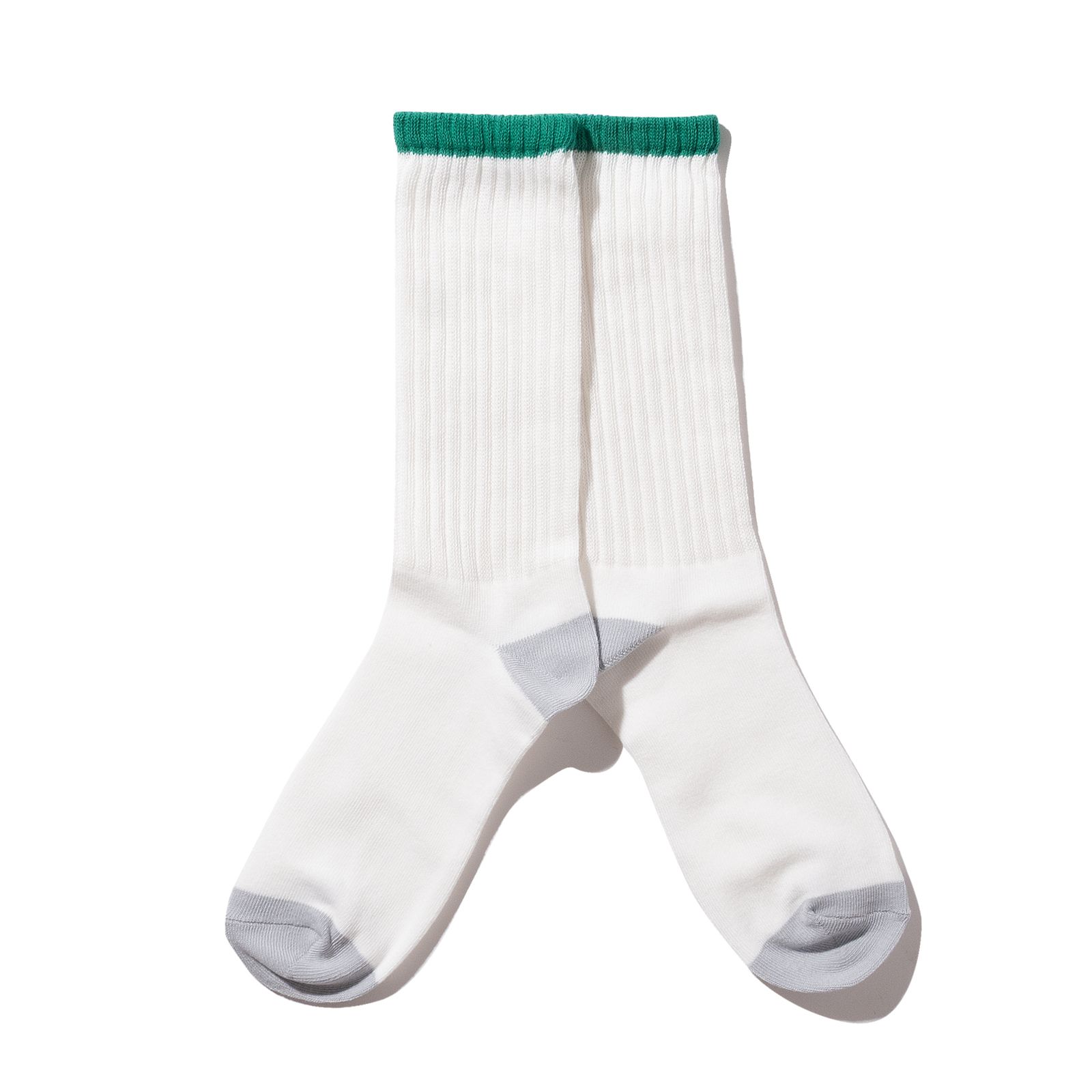 HELLA GREEN Sox / 靴下 / ソックス / リブ編み / GREEN