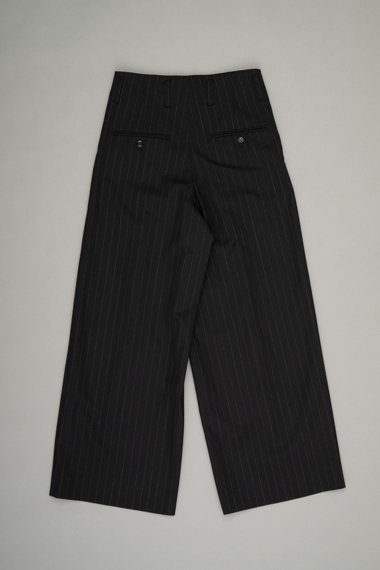 Tuck Wide Trousers（Black Stripe）