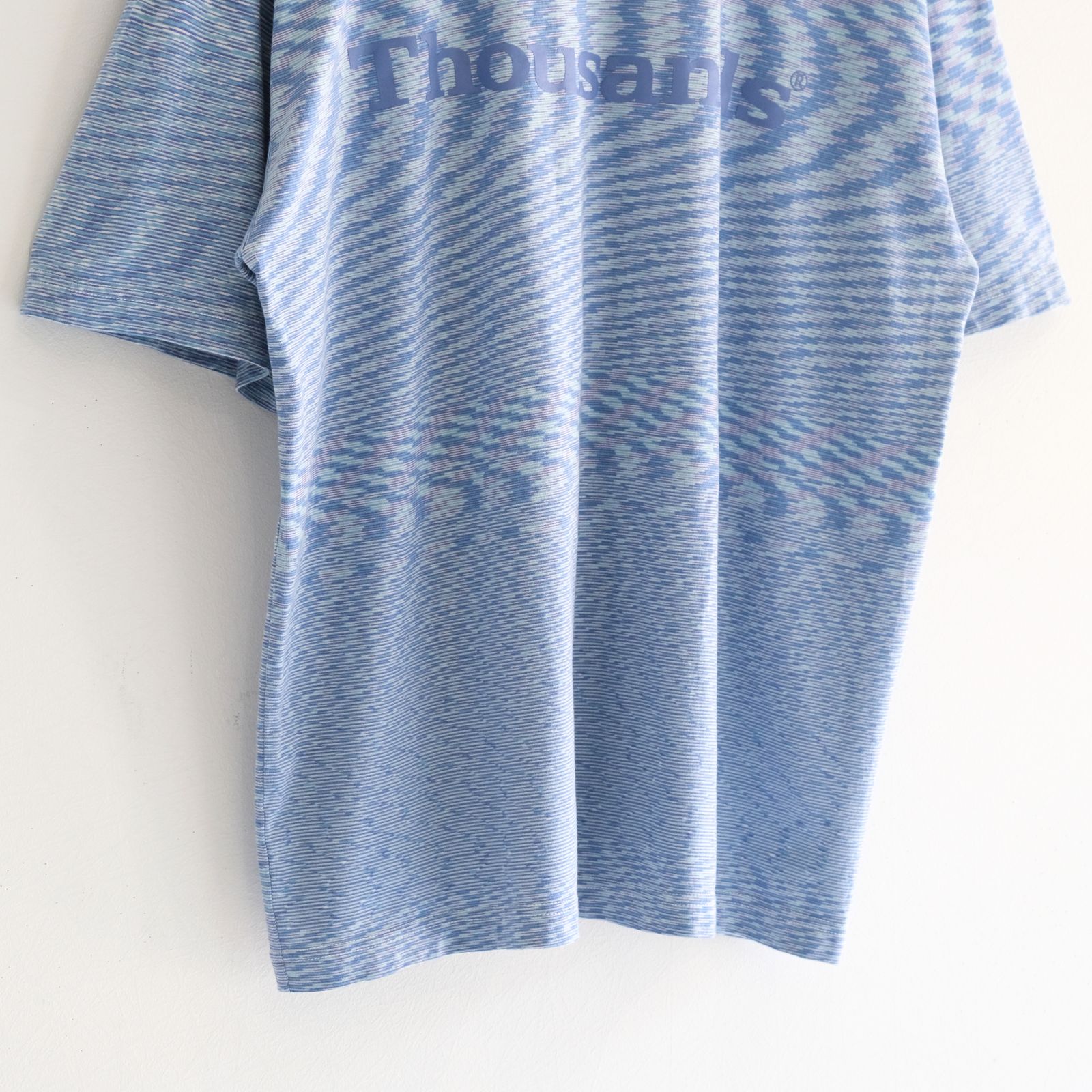 VORTEX TECHNICAL LOGO TEE fabric by SUN/kakke （MIX BLUE）