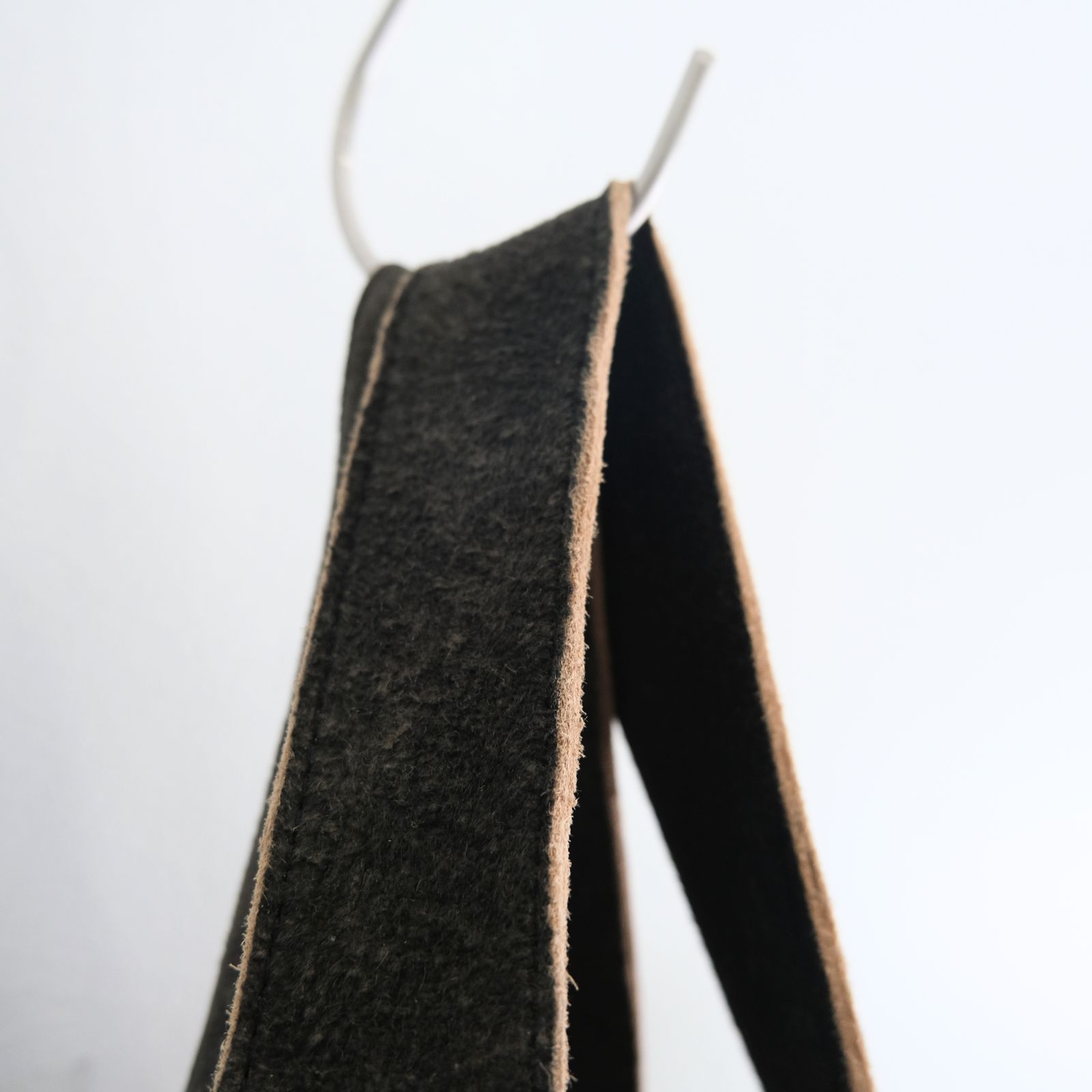 LEATHER TOTE BAG ‐Goat suede Antique finish‐ / バッグ / トートバッグ / レザー / ゴートレザー / アンティーク加工 / Black