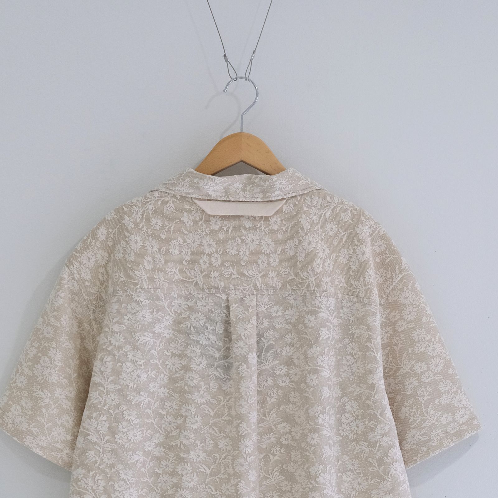 LACE CUBAN COLLAR SHIRTS / 半袖シャツ / PEARL IVORY